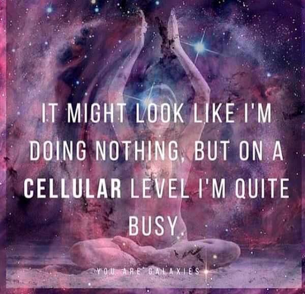 It might look like I'm doing nothing